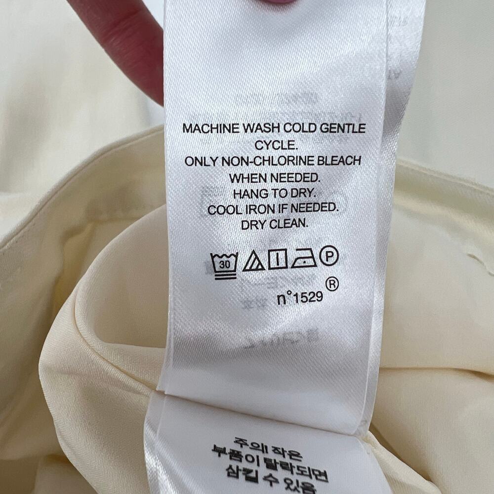 Lauren Ralph Lauren Chino Pants Winter Cream Pleated Stretch Lined Size 16 - Picture 13 of 16